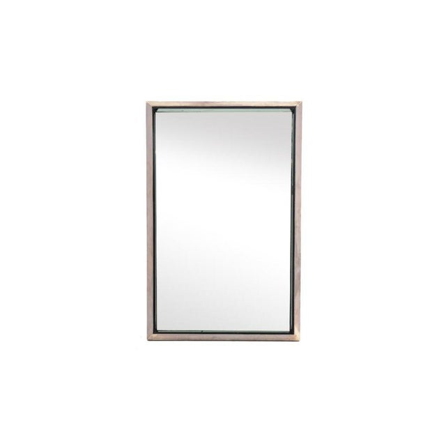 Black Polished Metal Mirror by Max Ingrand for Fontana Arte, 1960s For Sale - Image 8 of 8