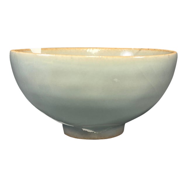 Antique Chinese Celadon Bowl, Collectible (Restored) For Sale