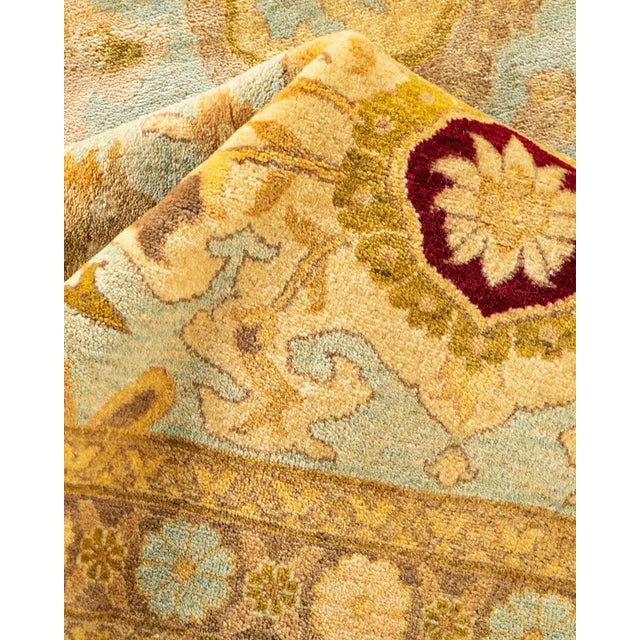 Textile Mogul, One-of-a-Kind Hand-Knotted Area Rug in Light Blue, 8' 2" x 10' 1" For Sale - Image 7 of 8