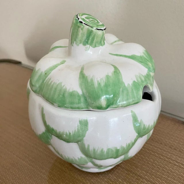 1970s 1970s Small Ceramic Artichoke Tureen For Sale - Image 5 of 5