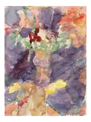 'Irises' by Janet Ament, California Post-Impressionist Woman Artist, Los Angeles County Museum of Art, Paris