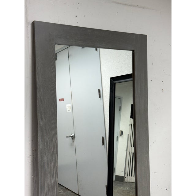Cb2 Hanging/Leaning Gray Floor Mirror For Sale - Image 12 of 12