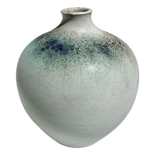 Studio Ceramic Spherical Vase by Elisabeth Grosser, Germany, 1980s For Sale