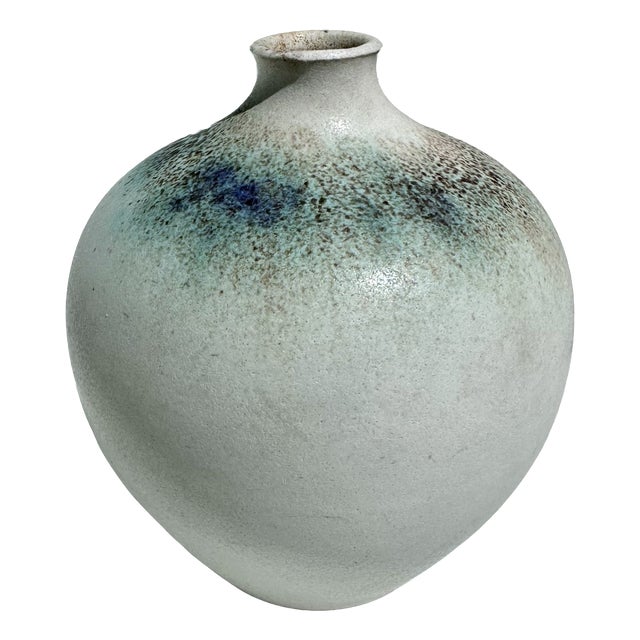 Studio Ceramic Spherical Vase by Elisabeth Grosser, Germany, 1980s For Sale