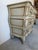 Vintage Louis XV Style Bombe Chest of Drawers in Painted Finish With Ornate Brass Hardware For Sale - Image 10 of 12