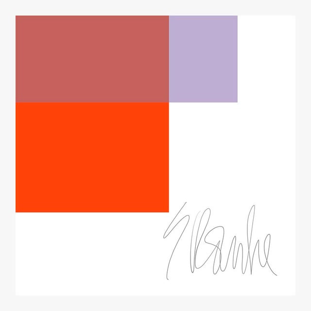 Not Yet Made - Made To Order The Interaction of Brilliant Lavender and Orange Fine Art Print 25" X 30" by Liz Roache For Sale - Image 5 of 6