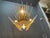 Murano Glass Rod Brass Chandelier by Gaetano Sciolari, Italy, 1970s For Sale - Image 9 of 12