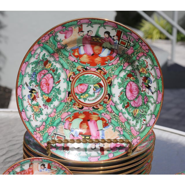 Incredible Collection of Vintage Chinese Rose Medallion Dinnerware