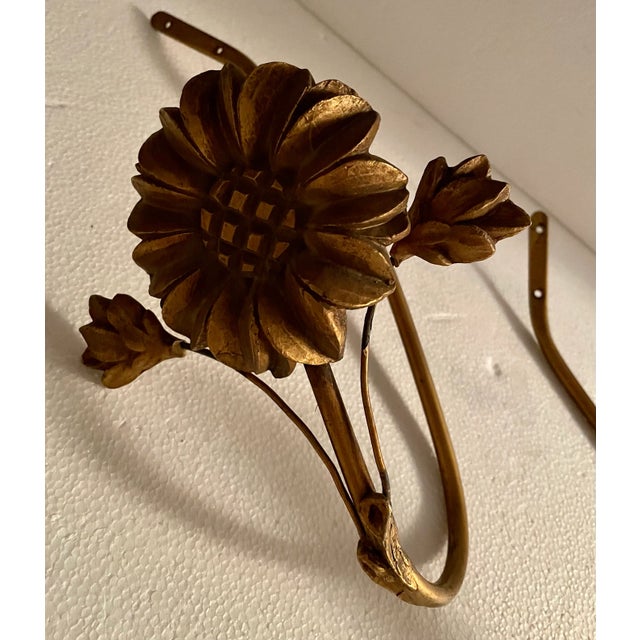Vintage Gold Wash Curtain Tiebacks- a Pair For Sale In Los Angeles - Image 6 of 10