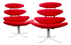 Mid-Century Modern Corona Lounge Chairs, 1960s, Set of 2
