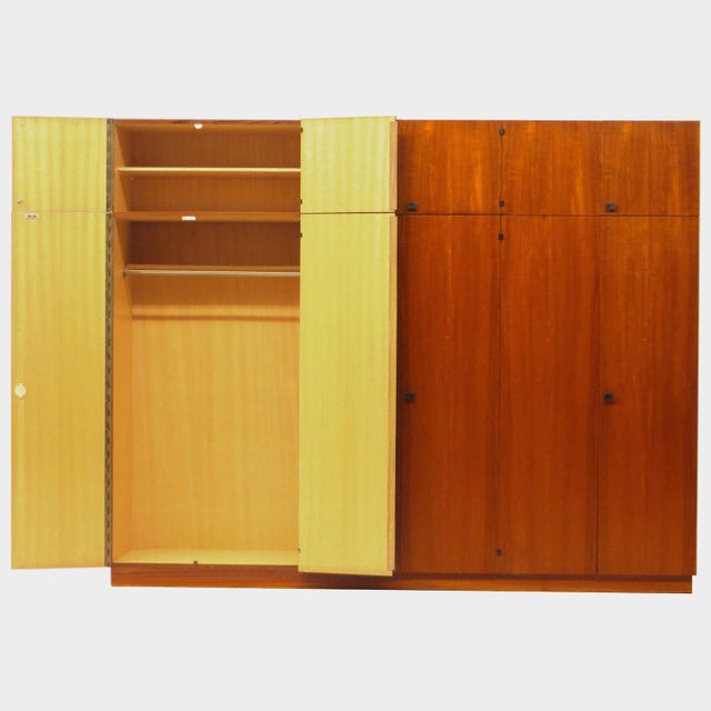 Large Mid-Century Modern Wardrobe in Teak, 1960s For Sale - Image 4 of 10
