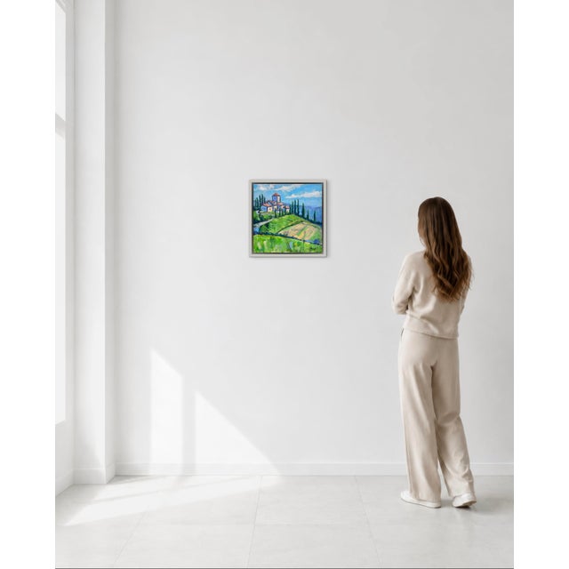 Tuscan Hills - Original Oil Painting Landscape Italy For Sale - Image 10 of 13