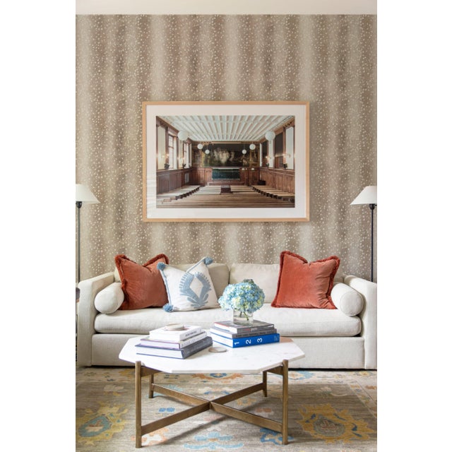 Children's Wilde Spotted Antelope Hide Traditional Wallpaper – Whiskey Brown Double Roll For Sale - Image 3 of 8