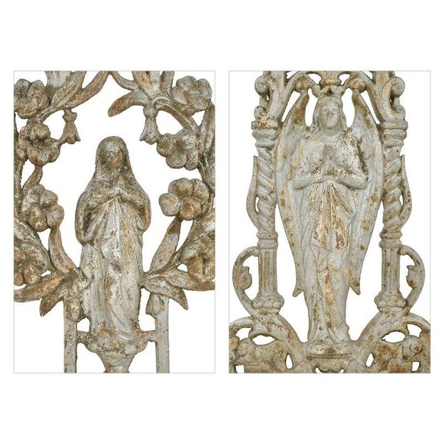 Large Patinated Cast Iron Cross, Late 19th Century For Sale - Image 3 of 8