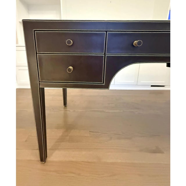 Modern Modern Clarendon Bernhardt Leather Desk For Sale - Image 3 of 12