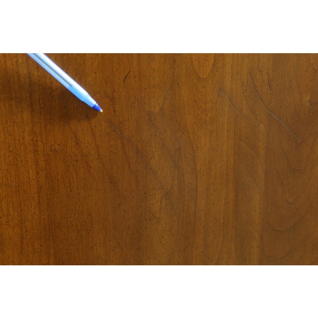 Ethan Allen Cherry Flat Top New England Style Highboy For Sale - Image 9 of 12