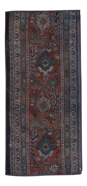 Red Vintage Overdyed Handmade Wool Rug