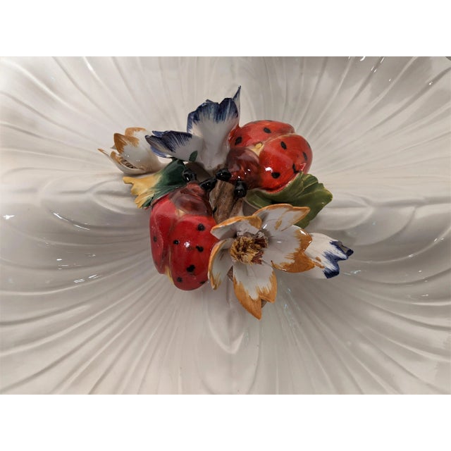 Vintage Capodimonte Style Italian Serving Platter For Sale In Raleigh - Image 6 of 13