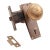 Antique Lockwood Radial Brass Passage Door Knob Set For Sale