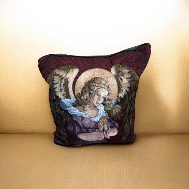 Vintage Angel Pillow 18x18 For Sale - Image 6 of 8