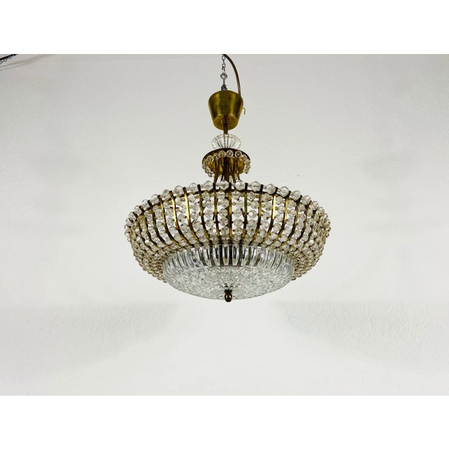 Midcentury Brass Chandelier by Rupert Nikoll, 1960s For Sale - Image 6 of 13