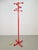 Wood Vintage Red Stained Beech Coat Rack with Balls, 1970s For Sale - Image 7 of 9