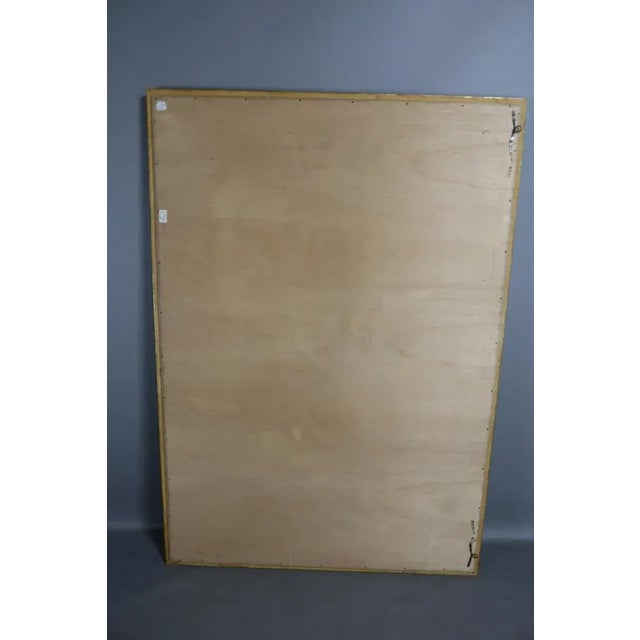Wood Large Vintage Mirror, 1960s For Sale - Image 7 of 10