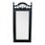 Faux Bamboo Black Mirror For Sale