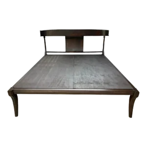 Mid Century Modern Klismos Style Queen Bedframe