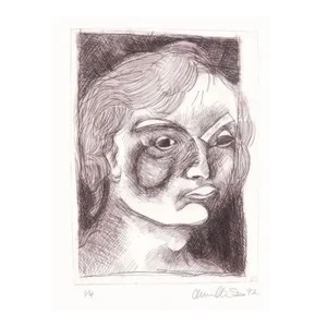 1992 Portrait of Cherie Etching