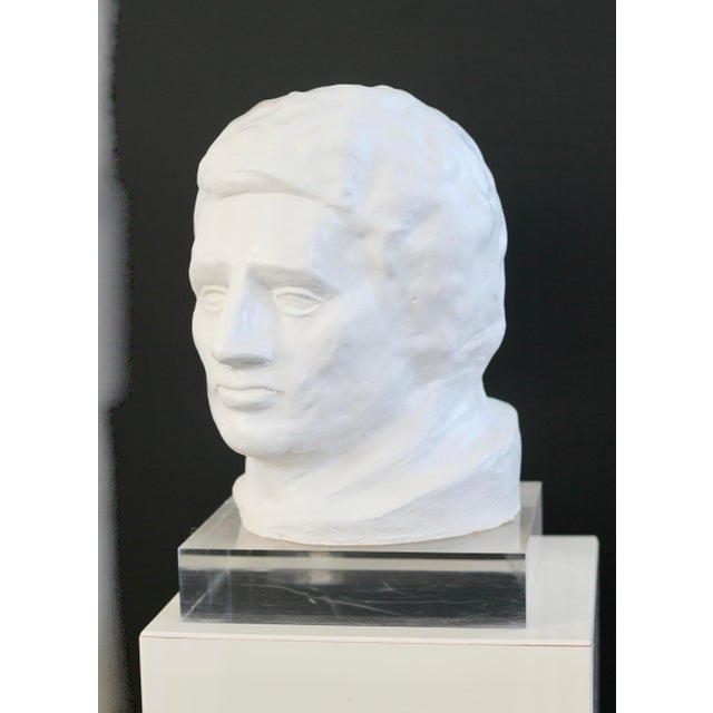 Head Sculpture, 1970s, Plaster For Sale - Image 10 of 18
