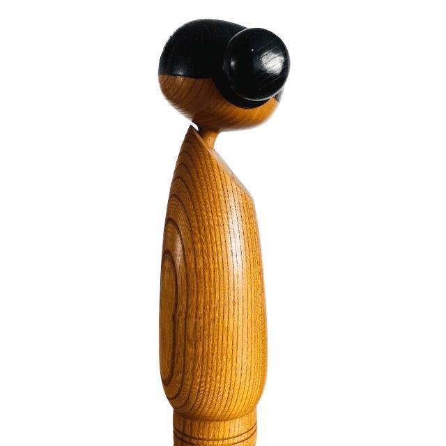 Vintage Japanese Sosaku Kokeshi Figurine by Sato Suigai, 1960s For Sale - Image 12 of 15