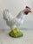 Add a touch of rustic European charm to your space with this vintage Italian ceramic rooster. Beautifully hand-painted in...