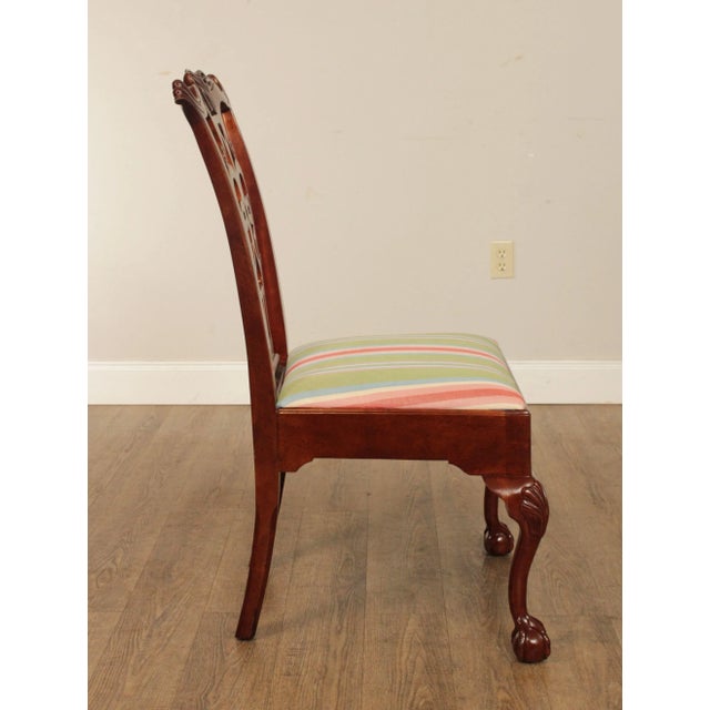 Chippendale Style Carved Mahogany Dining Chairs - Set of 10 For Sale - Image 11 of 13