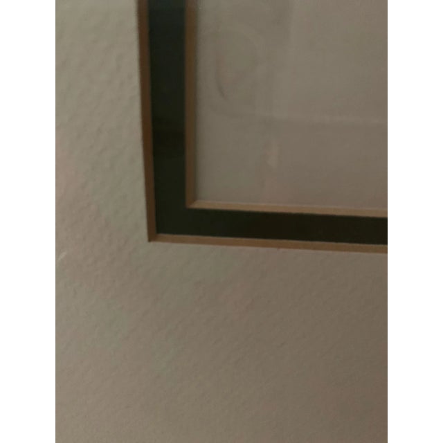 Scratch Pack Etching in Custom Frame For Sale - Image 4 of 13