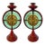 Vintage Janice Minor Chinoiserie Candle Holders for Neiman Marcus - A Pair For Sale