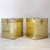 Campaign Vintage Pair of Brass Storage Trunk Side Tables For Sale - Image 3 of 13
