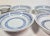 Art Deco Vintage Blue Greek Key Dessert Bowls- Set of 6 For Sale - Image 3 of 9