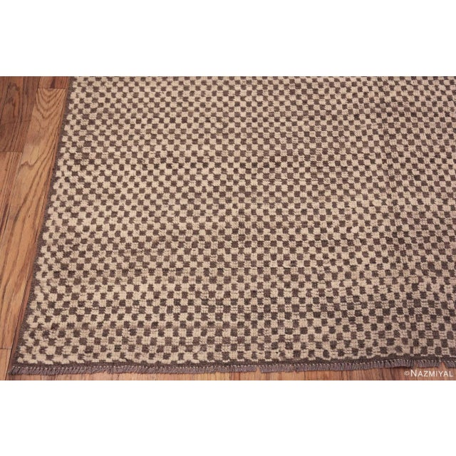 2020s Nazmiyal Collection Geometric Checkerboard Modern Area Rug For Sale - Image 5 of 6
