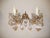 French French Pink Murano Ribbon Balls Crystal Prisms Sconces For Sale - Image 3 of 8