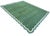 Not Yet Made - Made To Order Handmade Cotton Reversible Scalloped Edge Rug Forest Green With Cream and Teal Blue Border - 12'x15' For Sale - Image 11 of 11