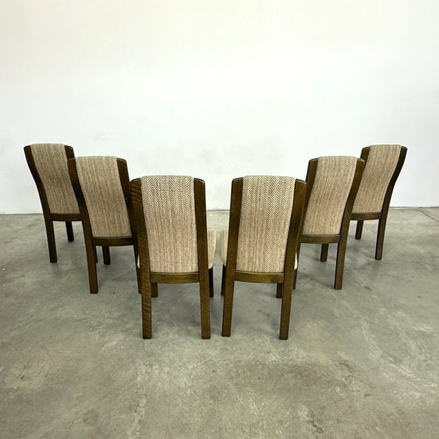 1970s French Vintage Dining Chairs, 1970s – Set of 6 For Sale - Image 5 of 10