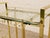 Mid 20th Century Vintage Hollywood Regency Brass Bar Cart With Glass Shelves For Sale - Image 5 of 11