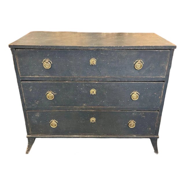 Swedish Gustavian Painted Chest For Sale