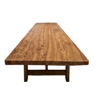 Vintage Elm Farmhouse Table, 1950 For Sale