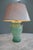 Amphora made of green frosted glass. Murano table lamp. A truly extraordinary and impressive lamp. 1 x E27 socket....
