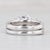 3.05ctw Semi Mount Diamond Engagement Ring Wedding Band Set 18k Gold Size 5.75 For Sale - Image 4 of 9