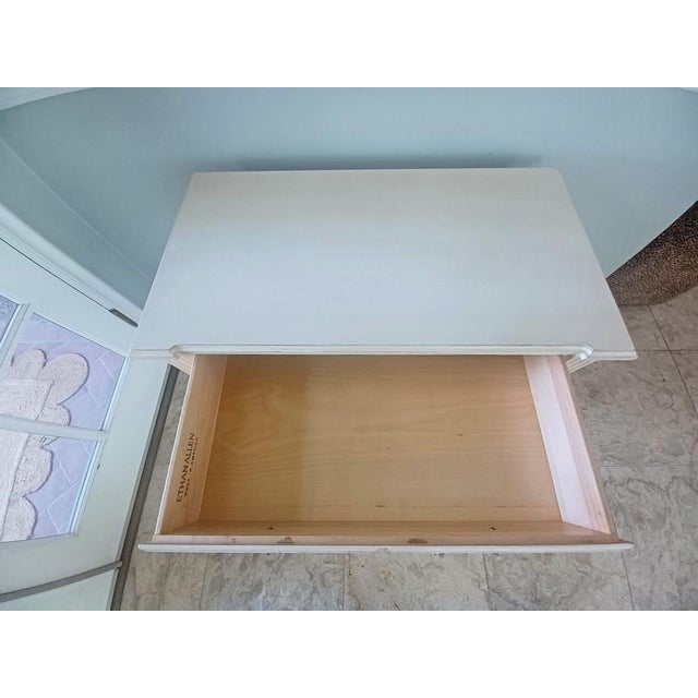 Gustavian / Swedish Cottage Coastal Country Farmhouse 3 Drawer Chest Nightstand / Commode by Ethan Allen For Sale In Los Angeles - Image 6 of 10