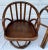 Brown Mid-Century Bent Bamboo Set of Swivel Chairs and Table Base - 3 Pieces For Sale - Image 8 of 11