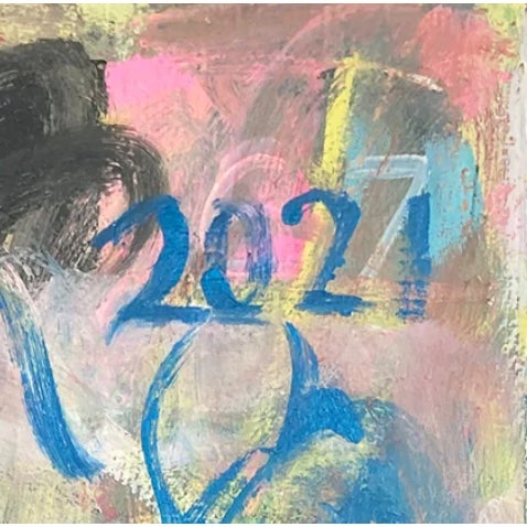 Contemporary Contemporary Alphabet Soup by Patricia Zinsmeister Parker Painting For Sale - Image 3 of 4